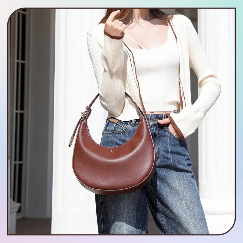 Keyli Shoulder Bag for Women Stylish Casual Clutch Purses for Women 3 Ways Adjust Strap Hobo Handbags with Zip Closure - Image 3